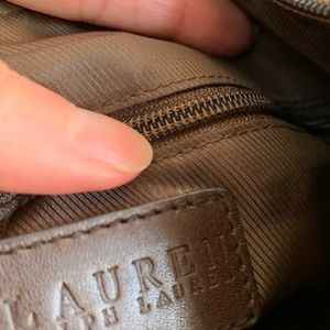 Ralph Lauren plaid handbag